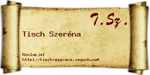 Tisch Szeréna névjegykártya